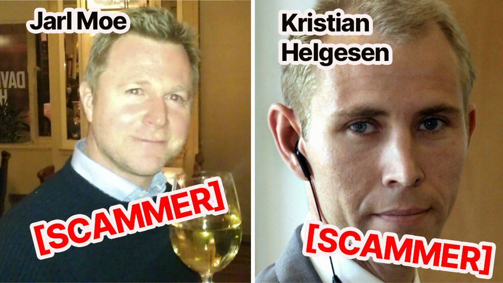 Kristian Helgesen, Jarl Moe Scammer